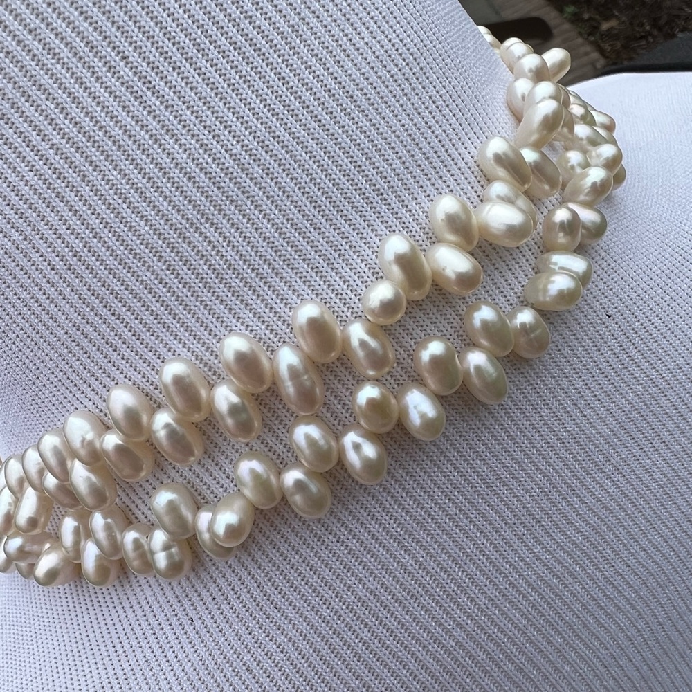 Freshwater pearl lariat necklace 36 inches - Picture 11 of 14